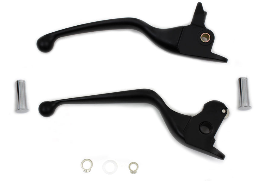 HARLEY Black Wide Tamer Hand Lever Set Fits 2014-2016 FLT,