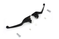 HARLEY Black Wide Tamer Hand Lever Set Fits 2014-2016 FLT,