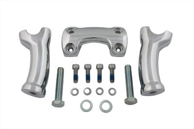 HARLEY Chrome 4-3/4 inch Riser Set Fits 1997-2006 FXST,