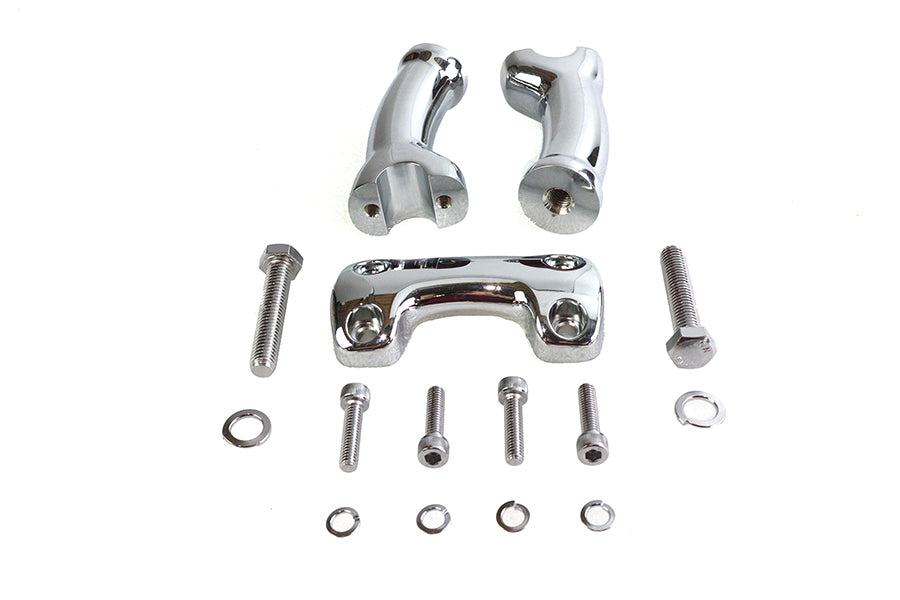 HARLEY Chrome 4-3/4 inch Riser Set Fits 1997-2006 FXST,