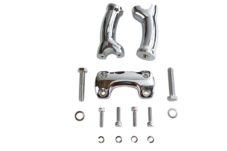 HARLEY Chrome 4-3/4 inch Riser Set Fits 1997-2006 FXST,