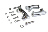 HARLEY Chrome 4-3/4 inch Riser Set Fits 1997-2006 FXST,
