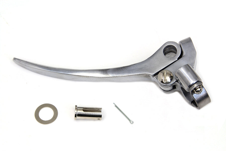 HARLEY Polished Hand Lever Assembly Fits 1941-1948 FL,   1941-1948 UL,   1941-1948 G,