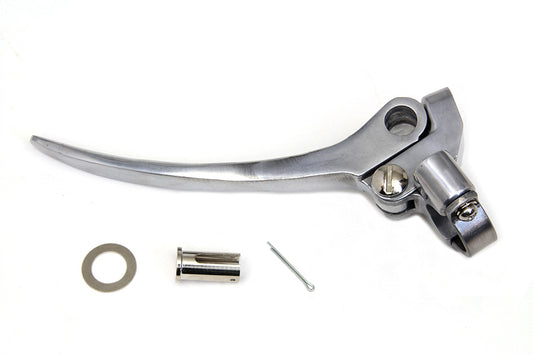 HARLEY Polished Hand Lever Assembly Fits 1941-1948 FL,   1941-1948 UL,   1941-1948 G,
