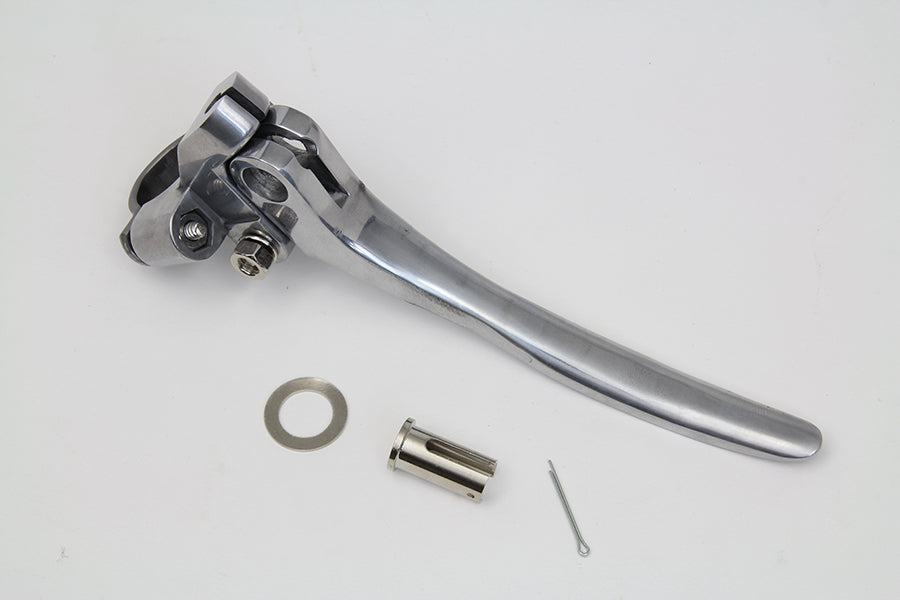 HARLEY Polished Hand Lever Assembly Fits 1941-1948 FL,   1941-1948 UL,   1941-1948 G,