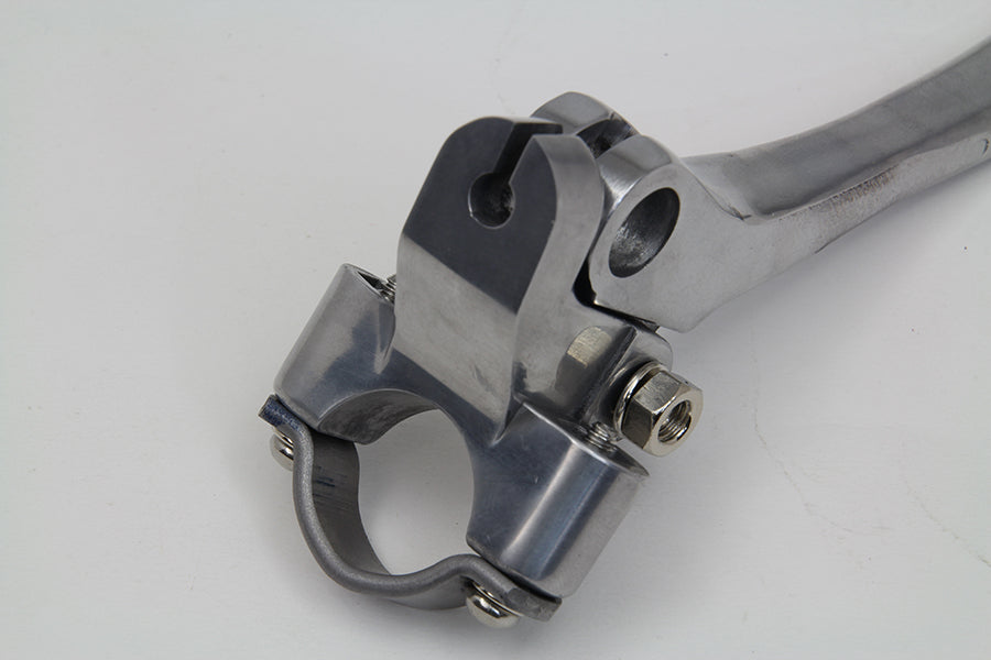 HARLEY Polished Hand Lever Assembly Fits 1941-1948 FL,   1941-1948 UL,   1941-1948 G,