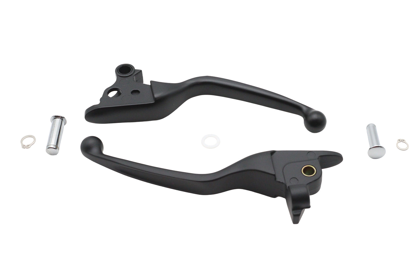 HARLEY Black Narrow Smooth Contour Hand Lever Set Fits 2008-2013 FLT,