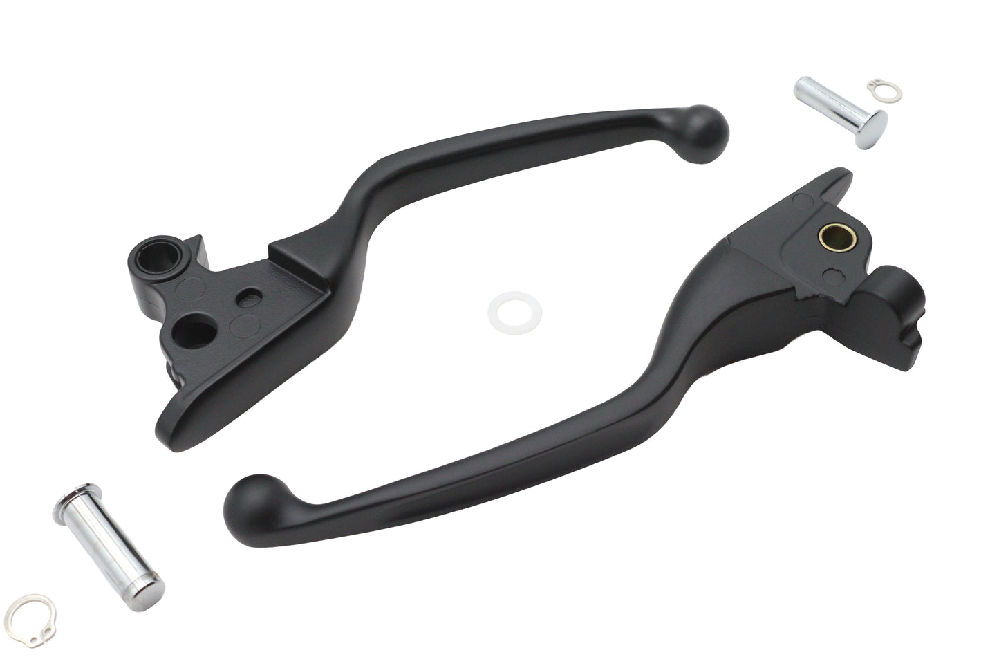 HARLEY Black Narrow Smooth Contour Hand Lever Set Fits 2008-2013 FLT,