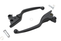 HARLEY Black Narrow Smooth Contour Hand Lever Set Fits 2008-2013 FLT,