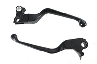 HARLEY Black Smooth Contour Hand Lever Set Fits 2008-2014 FXST,   2008-2014 FLST,   2008-2014 FXD,