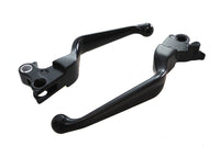 HARLEY Black Smooth Contour Hand Lever Set Fits 2008-2014 FXST,   2008-2014 FLST,   2008-2014 FXD,