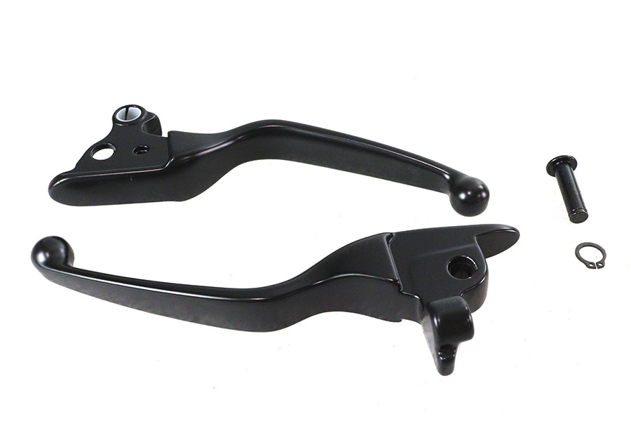 HARLEY Black Smooth Contour Tamer Hand Lever Set Fits 2008-2013 FLT,