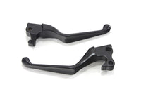 HARLEY Black V-Cut Hand Lever Set Fits 2007-2013 XL,