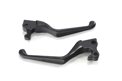 HARLEY Black V-Cut Hand Lever Set Fits 2007-2013 XL,