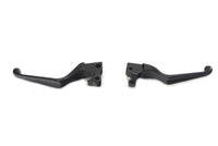 HARLEY Black V-Cut Hand Lever Set Fits 2007-2013 XL,