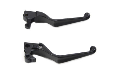 HARLEY Black V-Cut Hand Lever Set Fits 2007-2013 XL,