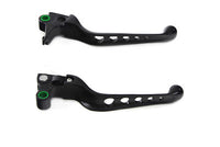 HARLEY Black Drilled Hand Lever Set Fits 1996-2007 FXST,   1996-2007 FLST,   1996-2007 FXD,   1996-2