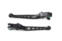 HARLEY Black Drilled Hand Lever Set Fits 1996-2007 FXST,   1996-2007 FLST,   1996-2007 FXD,   1996-2