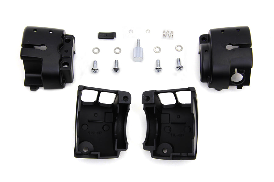 HARLEY Handlebar Control Switch Housing Kit Black fits 2011-UP FXST,  2011-UP FLST,  2012-2017 FXD,  2014-UP XL,