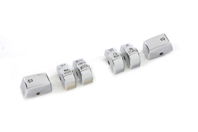 HARLEY Handlebar Switch Cap Set Chrome fits 2011-  FXST,   2011-  FLST, Except FLSTSE2