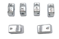 HARLEY Handlebar Switch Cap Set Chrome Fits 2012-2017 FXD,   2011-UP FXST,   2011-UP FLST, Except FL