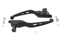 HARLEY 3 Slot Hand Lever Set Black Fits 2021-2023 FLHT,   2021-2023 FLHR,   2021-2023 FLHX,   2021-2