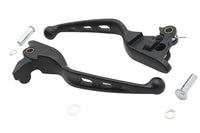 HARLEY 3 Slot Hand Lever Set Black Fits 2021-2023 FLHT,   2021-2023 FLHR,   2021-2023 FLHX,   2021-2