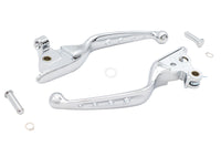 HARLEY 4 Hole Hand Lever Set Chrome Fits 2021-2023 FLHT,   2021-2023 FLHR,   2021-2023 FLHX,   2021-