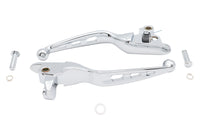 HARLEY 3 Slot Hand Lever Set Chrome Fits 2021-2023 FLHT,   2021-2023 FLHR,   2021-2023 FLHX,   2021-