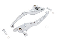 HARLEY 3 Slot Hand Lever Set Chrome Fits 2021-2023 FLHT,   2021-2023 FLHR,   2021-2023 FLHX,   2021-