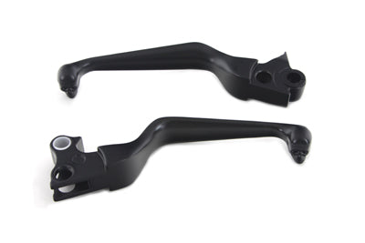 HARLEY Black Contour Hand Lever Set with Skull Ends Fits 1996-2007 FLST,   1996-2007 FXST,   1996-20