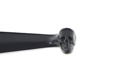 HARLEY Black Contour Hand Lever Set with Skull Ends Fits 1996-2007 FLST,   1996-2007 FXST,   1996-20