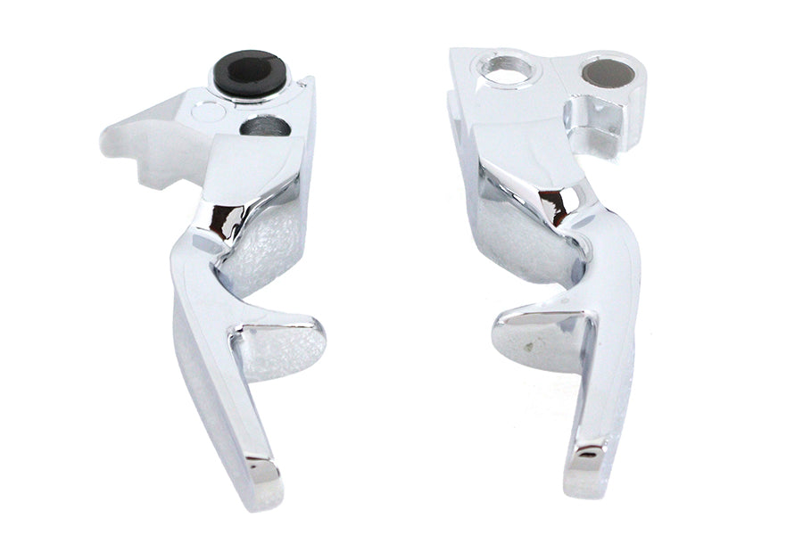 HARLEY Short Trigger Lever Set Chrome fits 1996-2014 FXST,   1996-2014 FLST,   1996-2014 FXD,   1996-2014 XL,