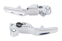 HARLEY Short Trigger Lever Set Chrome fits 1996-2014 FXST,   1996-2014 FLST,   1996-2014 FXD,   1996-2014 XL,