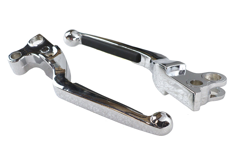 HARLEY Chrome Softee Style Hand Lever Set Fits 1982-1984 FL,   1982-1984 FX,   1979-1995 FLT,   1979