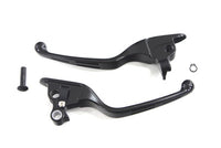 HARLEY Black Slotted Hand Lever Set Fits 2008-2013 FLT,