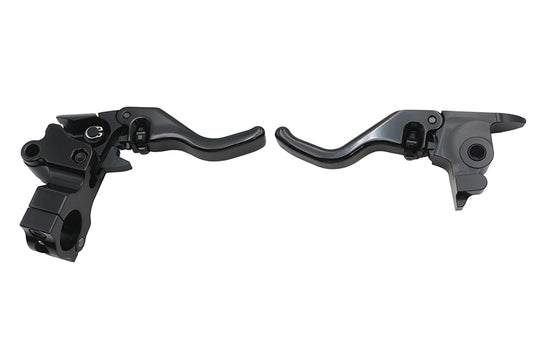 HARLEY Tamer E-Z Finger Lever Control Set Black Fits 2015-2017 FLS,   2015-2017 FLST,   2015-2017 FL