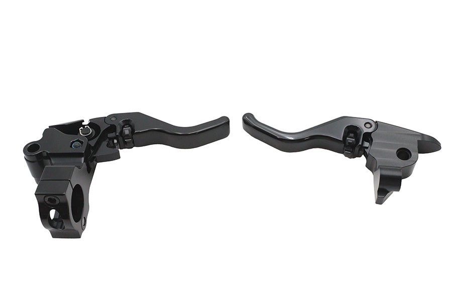 HARLEY Tamer E-Z Finger Lever Control Set Black Fits 2008-2013 FLHTCI,   2008-2009 FLHTI,   2021-202