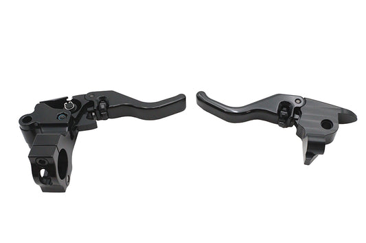 HARLEY Tamer E-Z Finger Lever Control Set Black Fits 2008-2013 FLHTCI,   2008-2009 FLHTI,   2021-202