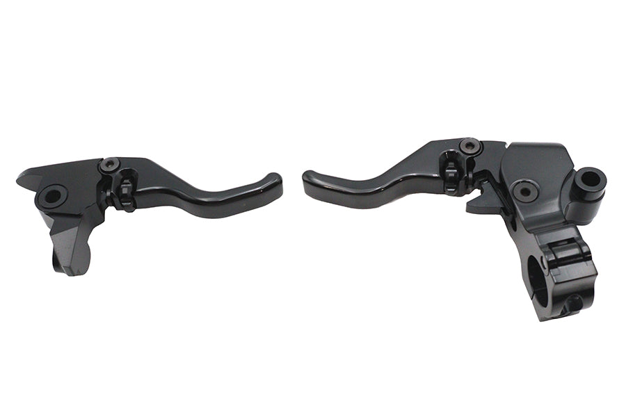 HARLEY Tamer E-Z Finger Lever Control Set Black Fits 2008-2013 FLHTCI,   2008-2009 FLHTI,   2021-202