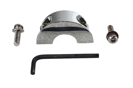 HARLEY Handlebar Master Cylinder Clamp Chrome Fits 1982-1984 FL,   1982-1984 FX,   1984-1995 FXST,