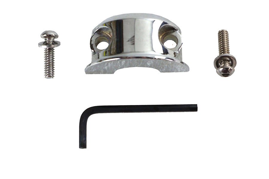 HARLEY Handlebar Master Cylinder Clamp Chrome Fits 1982-1984 FL,   1982-1984 FX,   1984-1995 FXST,