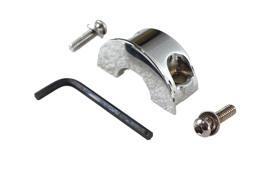 HARLEY Handlebar Master Cylinder Clamp Chrome Fits 1982-1984 FL,   1982-1984 FX,   1984-1995 FXST,