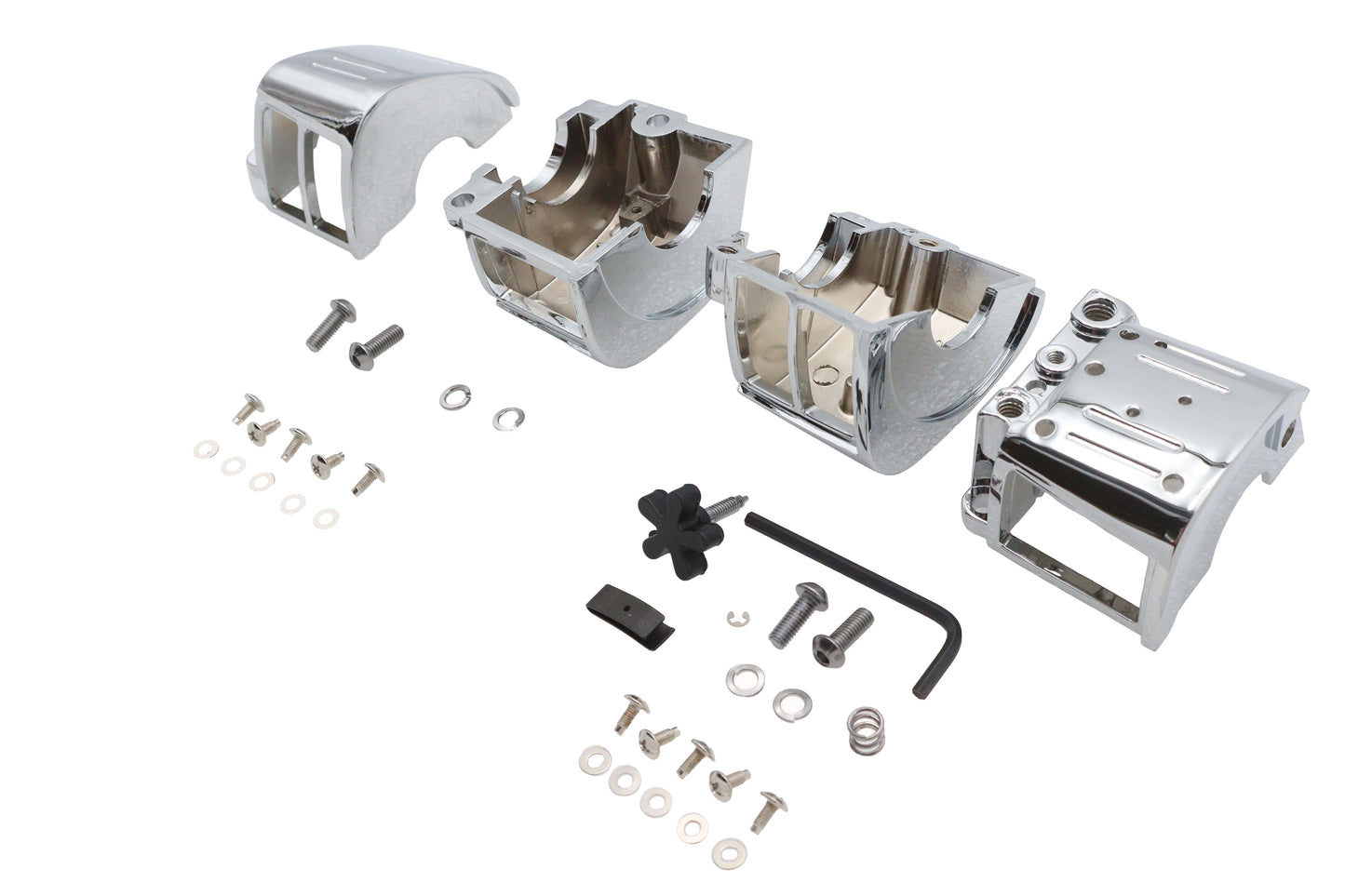 HARLEY Handlebar Switch Housing Chrome Fits 1982-1995 XL,   1991-1995 FXD,   1984-1995 FXST,   1986-
