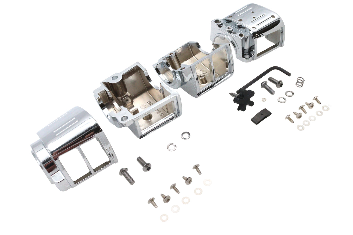 HARLEY Handlebar Switch Housing Chrome Fits 1982-1995 XL,   1991-1995 FXD,   1984-1995 FXST,   1986-