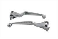 HARLEY Chrome Contour Hand Lever Set Fits 1972-1981 FL,   1972-1981 FX,   1972-1981 XL,