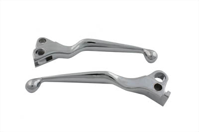 HARLEY Chrome Contour Hand Lever Set Fits 1972-1981 FL,   1972-1981 FX,   1972-1981 XL,
