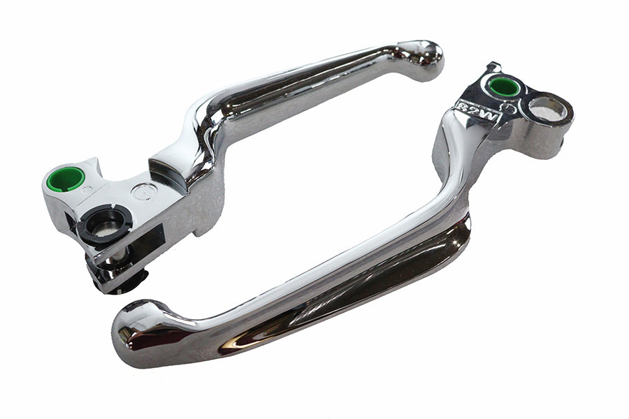 HARLEY Chrome Contour Hand Lever Set Fits 1982-1984 FL,   1982-1984 FX,   1979-1984 FLT,   1985-1995