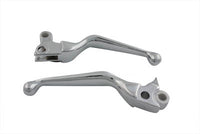 HARLEY Chrome Smooth Contour Hand Lever Set Fits 1996-2007 FXST,   1996-2007 FLST,   1996-2007 FXD,