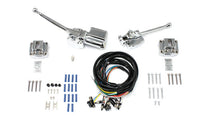 HARLEY Handlebar Control Kit Chrome Fits 1972-1981 FL,   1972-1981 FX,   1972-1981 XL,